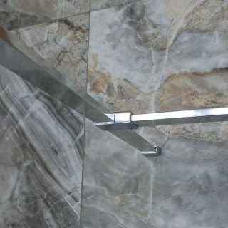 Держатель FDC-40 труба-труба 30х10 горизонтальный, нержавейка/черный