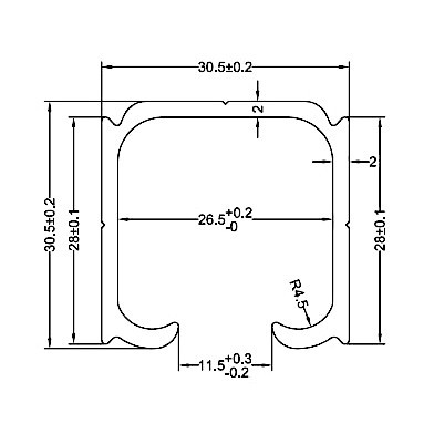 Трек FDS-151.2 для раздвижной системы FDS-15 длина 2 м, алюминий/анодированный