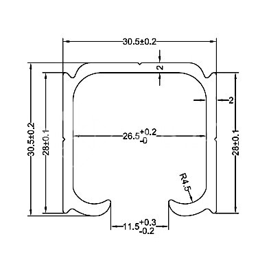 Трек FDS-151.2 для раздвижной системы FDS-15 длина 2 м, алюминий/анодированный