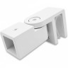 Держатель стекла FDC-50, 15х15 торцевой 0°-180°, нержавейка/белый