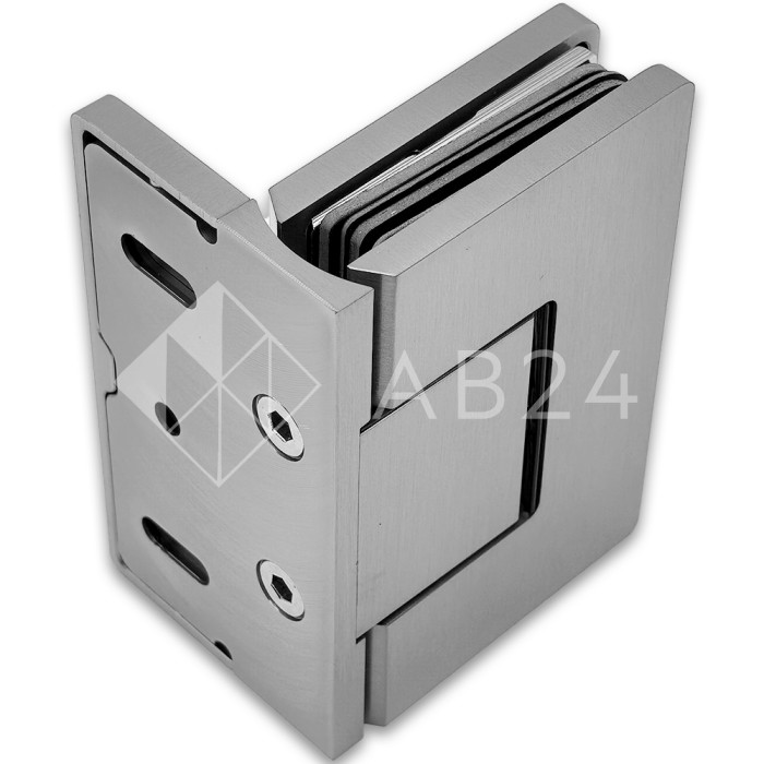 Петля Афина FDP-130 стена-стекло с бок.креплением, латунь/матовый