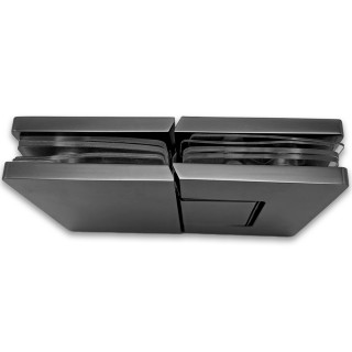 Петля Афина FDP-132 стекло-стекло 180°, латунь/оружейная сталь