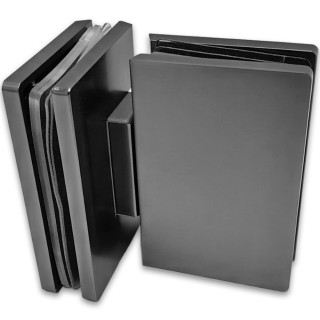 Петля Афина FDP-132 стекло-стекло 180°, латунь/оружейная сталь