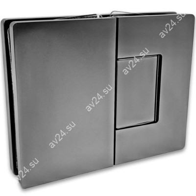 Петля Афина FDP-132 стекло-стекло 180°, латунь/оружейная сталь