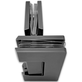 Петля Афина FDP-132 стекло-стекло 180°, латунь/оружейная сталь