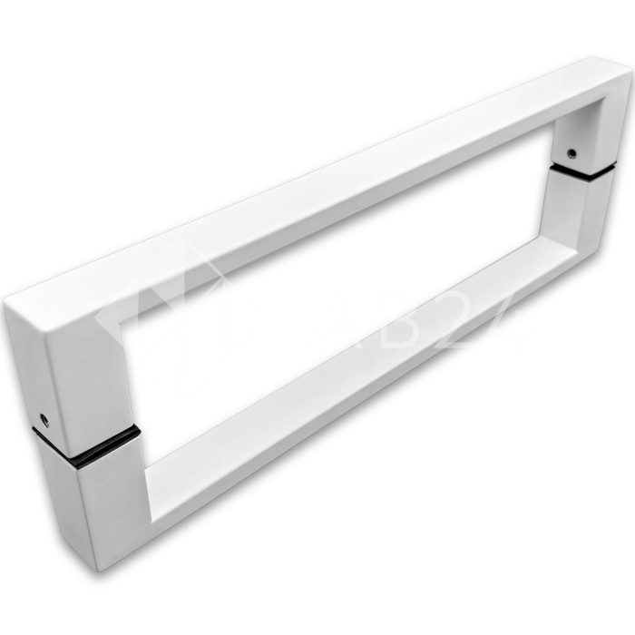 Ручка скоба FDR-88, 25х10х300х1.0 мм, нержавейка/белый