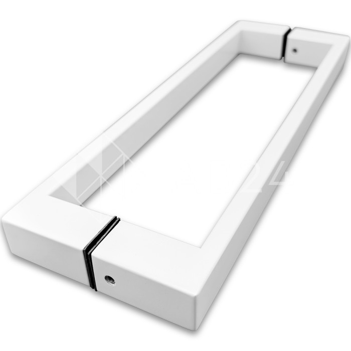 Ручка скоба FDR-88, 25х10х300х1.0 мм, нержавейка/белый