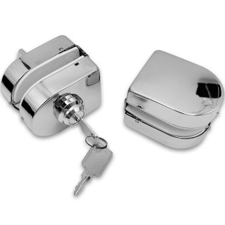 Замок FKZ-31 зажимной ключ/защелка, нержавейка/полированный