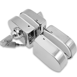 Замок FKZ-31 зажимной ключ/защелка, нержавейка/полированный