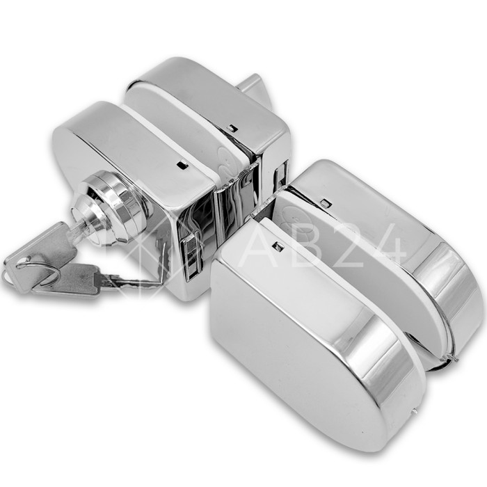 Замок FKZ-31 зажимной ключ/защелка, нержавейка/полированный