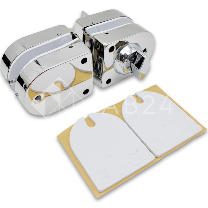 Замок FKZ-31 зажимной ключ/защелка, нержавейка/полированный