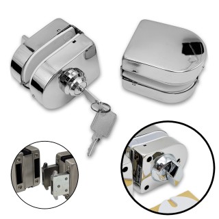 Замок FKZ-31 зажимной ключ/защелка, нержавейка/полированный