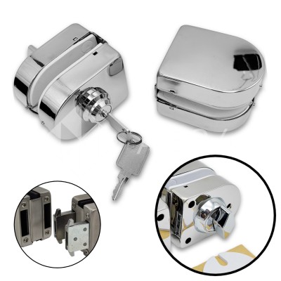 Замок FKZ-31 зажимной ключ/защелка, нержавейка/полированный