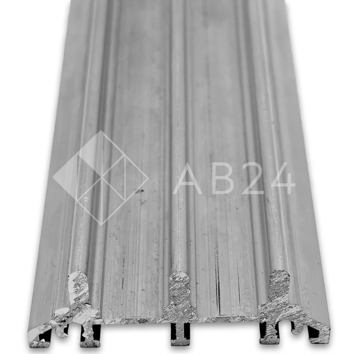 Комплект рельс (верх+низ) FUS-3.6 на 3 панели, длина 6 м, алюминий/сырой