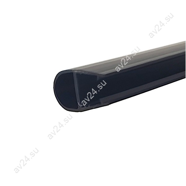 Уплотнитель ПРЕМИУМ с дефектом А-образный черный 2.2 м под стекло 8 мм FDPP-404.8-DEF