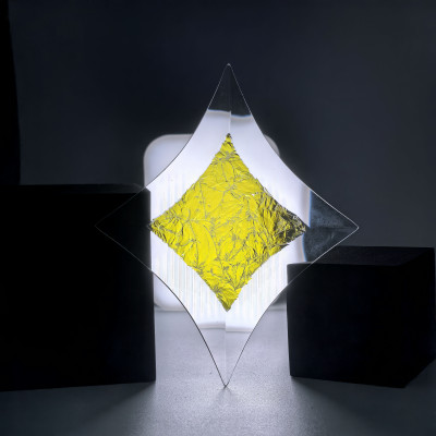 Бевелс AV155 дихроичная звезда 111 х 137 мм желтый мороз