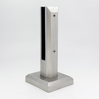 Стойка ПРЕМИУМ FOS-103 напольная 124х254 мм без сверления, крышка А+В, дюплекс/матовый