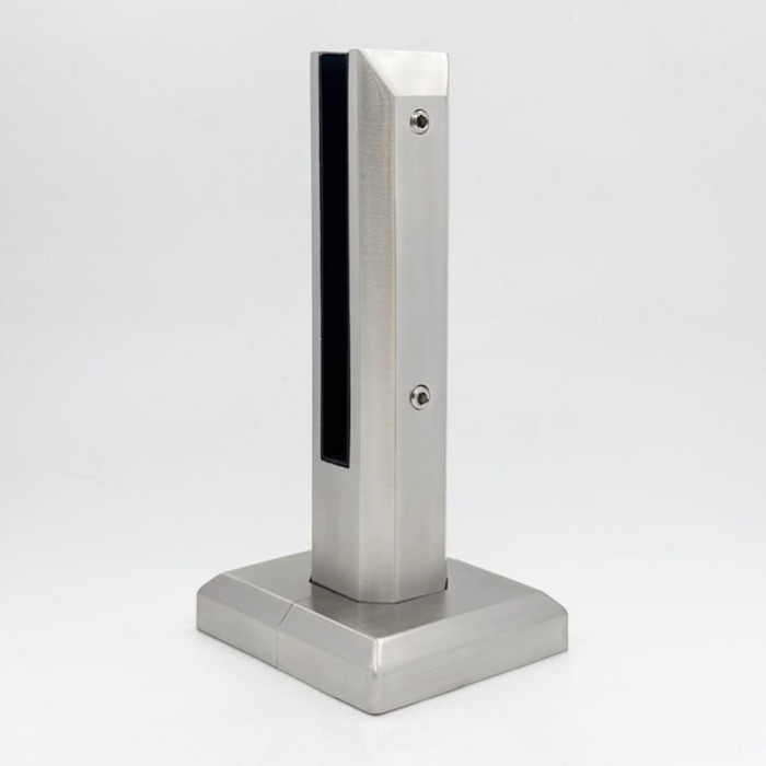 Стойка ПРЕМИУМ FOS-103 напольная 124х254 мм без сверления, крышка А+В, дюплекс/матовый