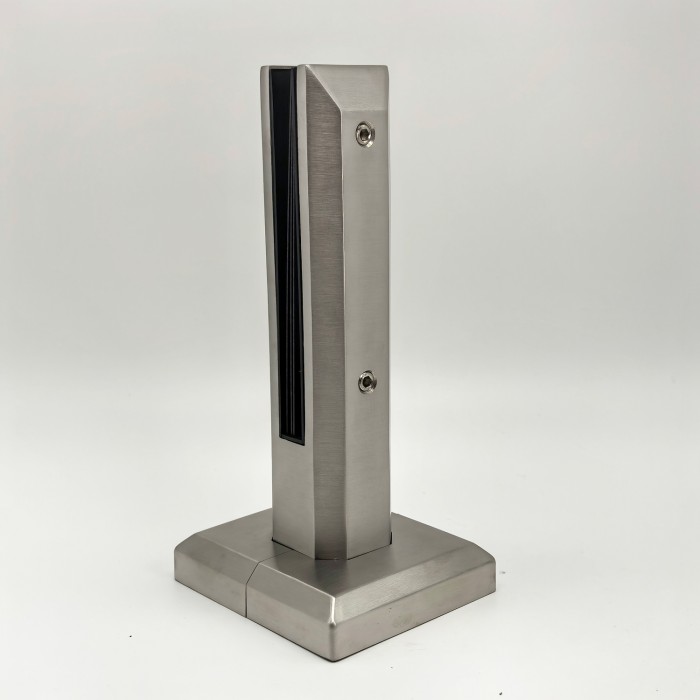 Стойка ПРЕМИУМ FOS-103 напольная 124х254 мм без сверления, крышка А+В, дюплекс/матовый