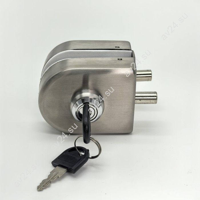 Замок зажимной FKZ-37.1 ключ/защелка, нержавейка/матовый