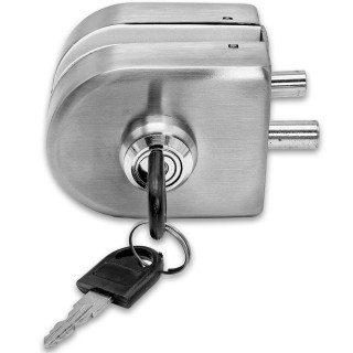 Замок зажимной FKZ-37.1 ключ/защелка, нержавейка/матовый