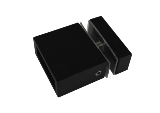 Крепление FDC-34 трубы 30х10 к стеклу, нержавейка/черный