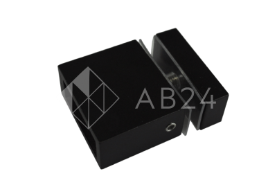 Крепление FDC-34 трубы 30х10 к стеклу, нержавейка/черный