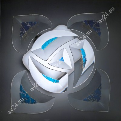 Бевелс AV54 дихроичный (8 элементов) 126 х 126 мм, синий мороз