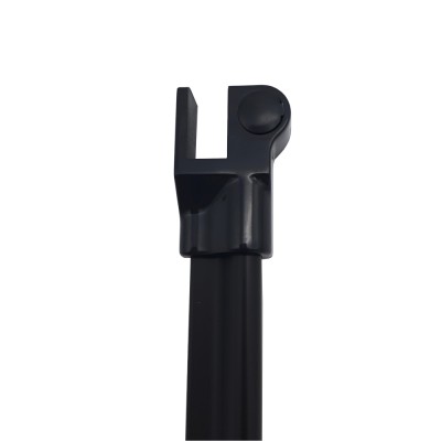 Коннектор прямой FDPA-400 стекло-порог 2 шт. левый+правый, ПВХ/черный