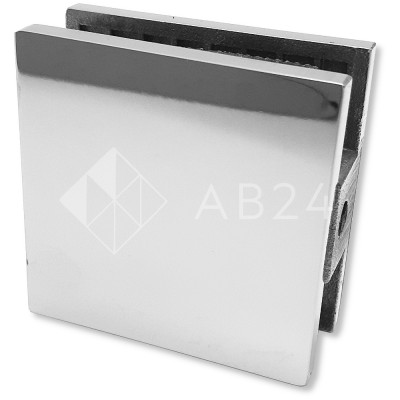 Коннектор для стекла Альфа α FDK-12, стена-стекло 90°, нержавейка/полированный