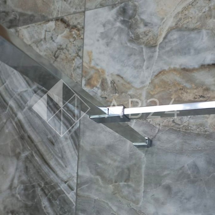 Держатель труба-труба FDC-40, 30х10 горизонтальный, нержавейка/матовый