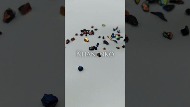 Дихроичное стекло для фьюзинга ФРИТТА System 96 СОЕ черная радужная 60 мл