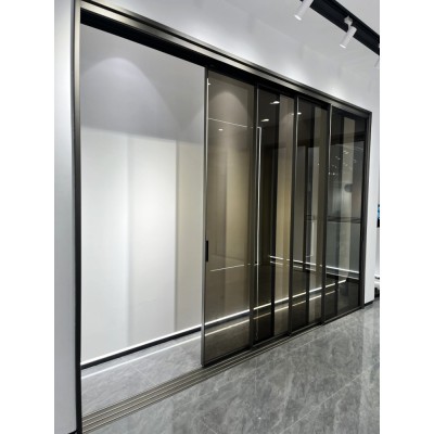 Крышка FDS-184.6 для трека раздвижной системы FDS-18, длина 6 м, алюминий/черный