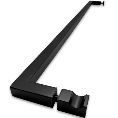 Ручка скоба FDR-706, 19х19х650х1.0 мм, нержавейка/черный