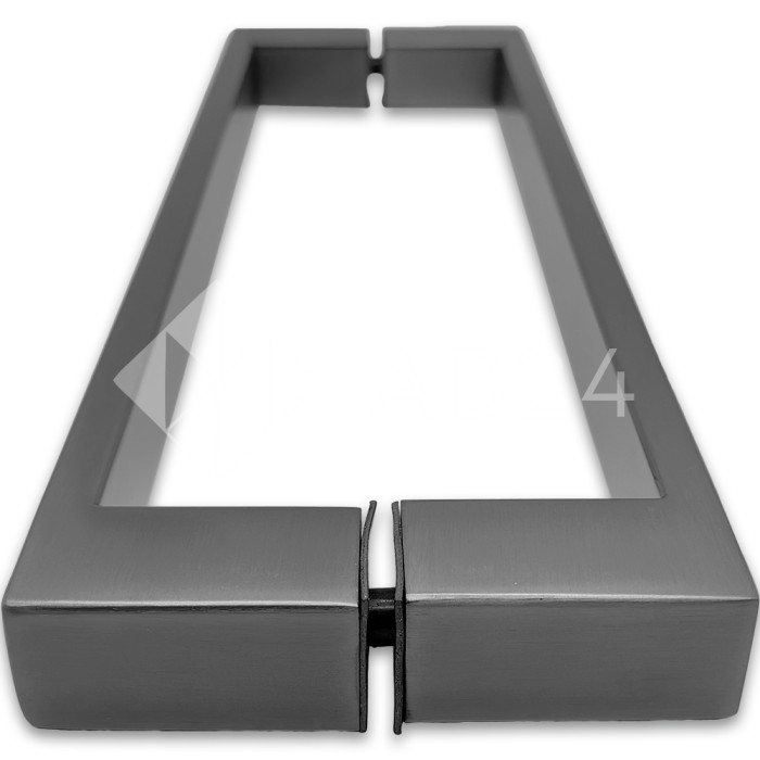 Ручка скоба FDR-88, 25х10х300х1.0 мм, нержавейка/оружейная сталь