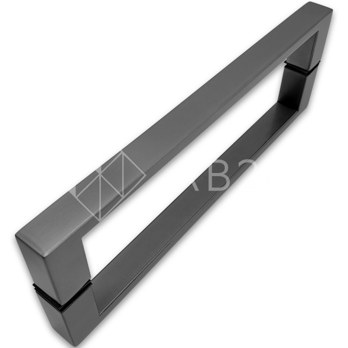 Ручка скоба FDR-88, 25х10х300х1.0 мм, нержавейка/оружейная сталь