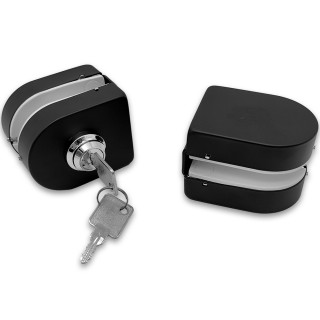 Замок FKZ-31 зажимной ключ/защелка, нержавейка/черный