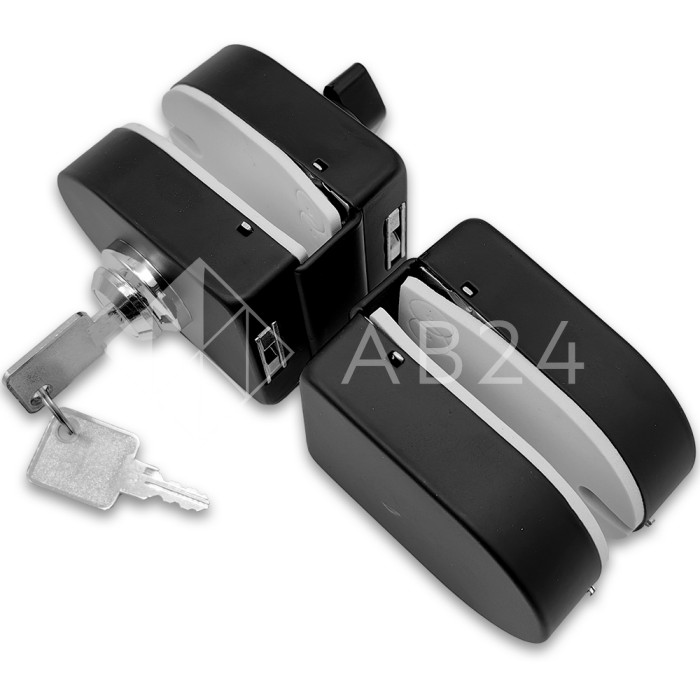 Замок FKZ-31 зажимной ключ/защелка, нержавейка/черный