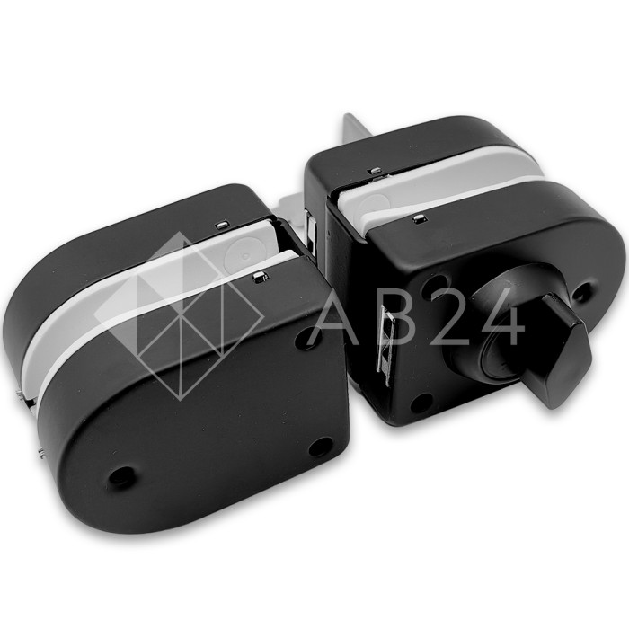 Замок FKZ-31 зажимной ключ/защелка, нержавейка/черный