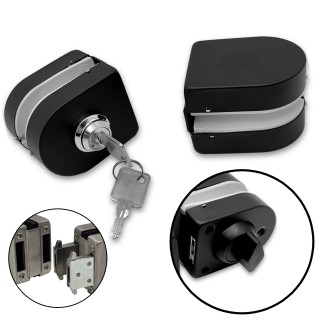 Замок FKZ-31 зажимной ключ/защелка, нержавейка/черный