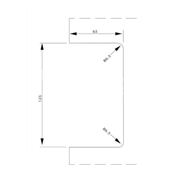 Замок FMZ-39 для межкомнатной двери из стекла стена-стекло ключ/защелка, нержавейка/черный