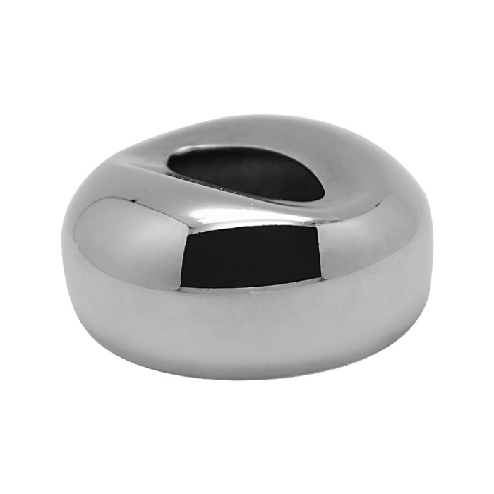 Соединение поручня FOP-42.28 со стойкой штампованный под 90° для трубы O42.4 мм, GRIT 600,нержавейка/полированный