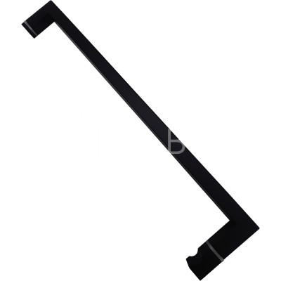 Ручка скоба с дефектом FDR-85-DEF, 19х19х451х1.0 мм, нержавейка/черный