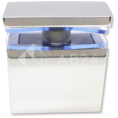 Крепление FDC-34 трубы 30х10 к стеклу, нержавейка/полированный