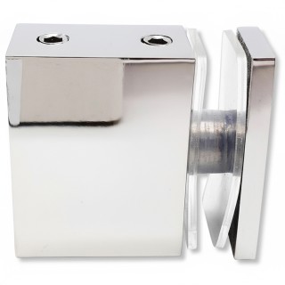 Крепление FDC-34 трубы 30х10 к стеклу, нержавейка/полированный