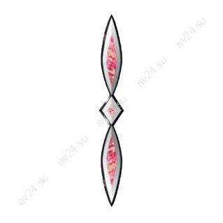 Бевелс AV305 дихроичный (3 элемента) 43 х 394 мм, бриллиант