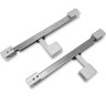 Комплект доводчиков FDS-153, 2 шт для раздвижной системы FDS-15, нержавейка/матовый