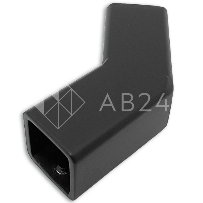 Соединитель FDC-62 трубы 15х15 угловой 135°, нержавейка/черный