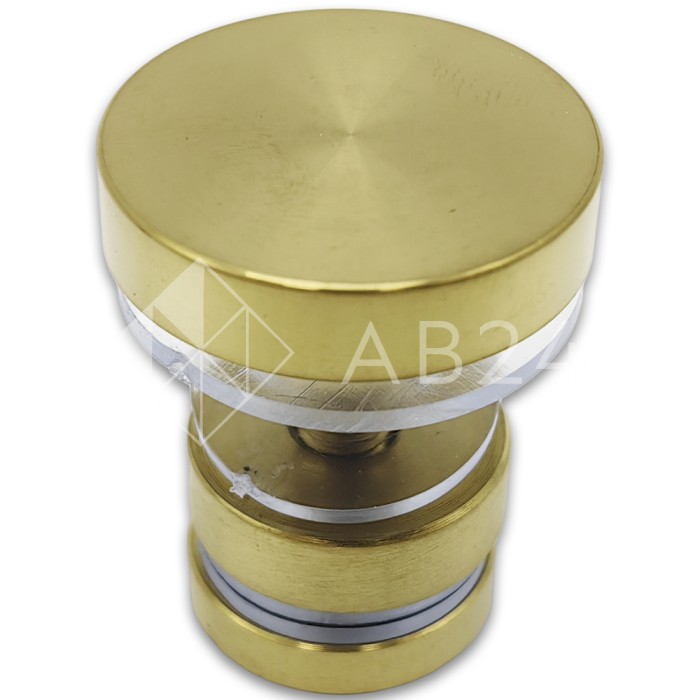 Крепление трека к стеклу FDS-32, нержавейка/брашированное золото