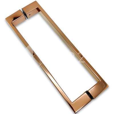 Ручка скоба FDR-88, 25х10х300х1.0 мм, нержавейка/розовое золото